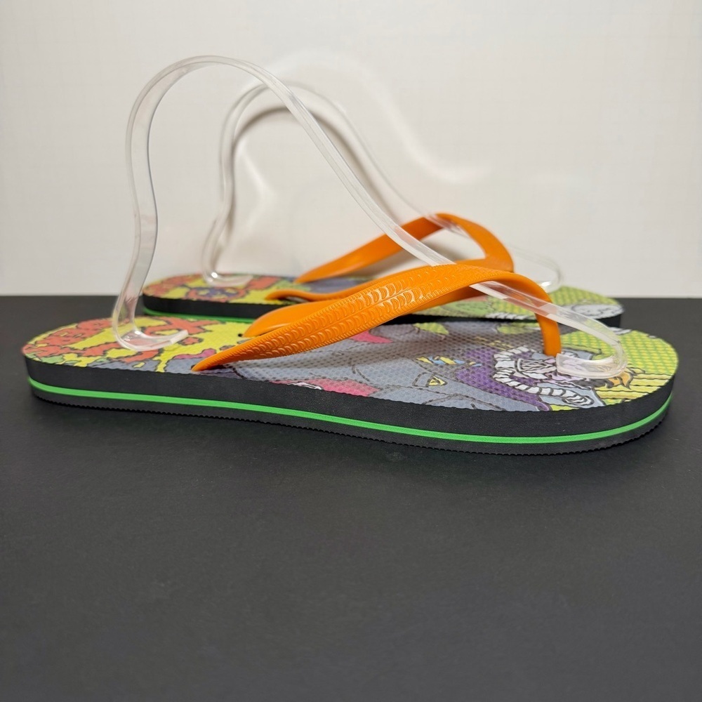 Mens Big Herc x TOXIC CRUSADERS Flip Flop Sandals 1 of 100 / Size 12 - Picture 1 of 8